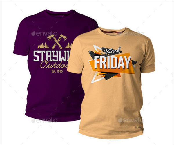 T-Shirt Mockup With PSD Pre-Made Scenes
