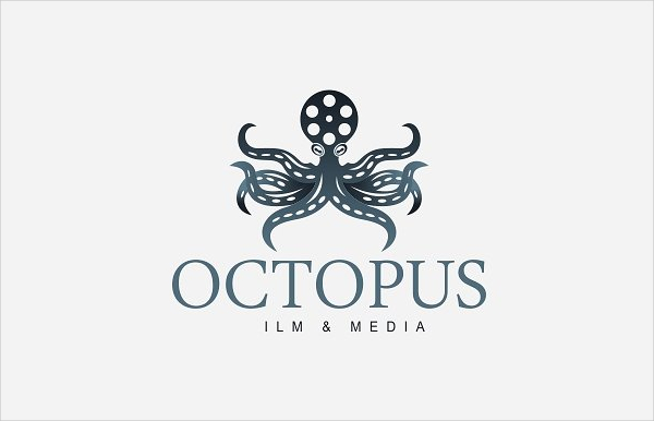 Multipurpose Logo Template Of Octopus
