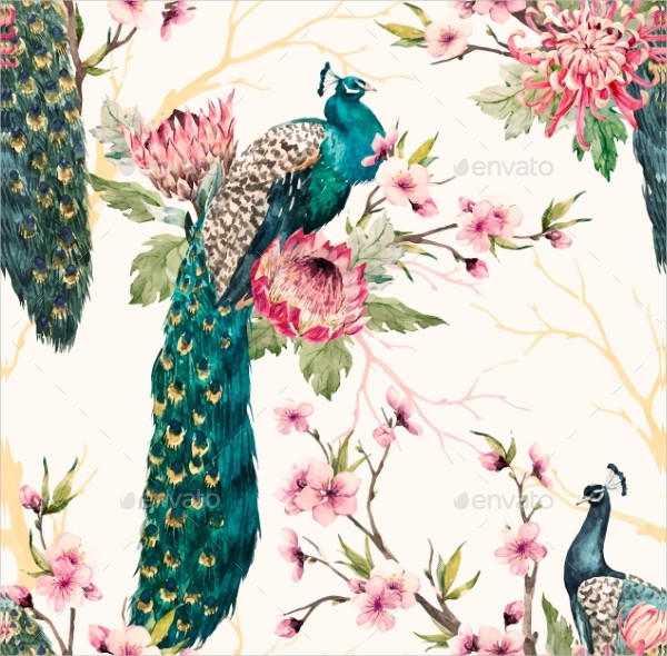 Peacock Vector Pattern