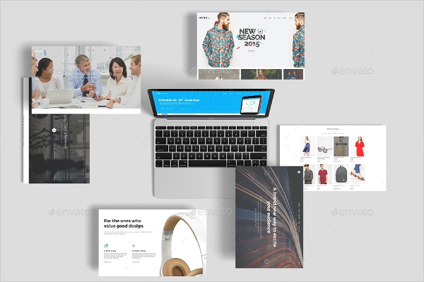 Perspective Macbook Screen Mock-Up