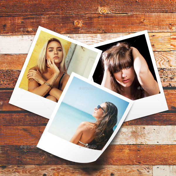Photo Frame Polaroid Mockup
