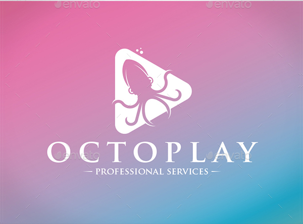 Play Octopus Logo Template