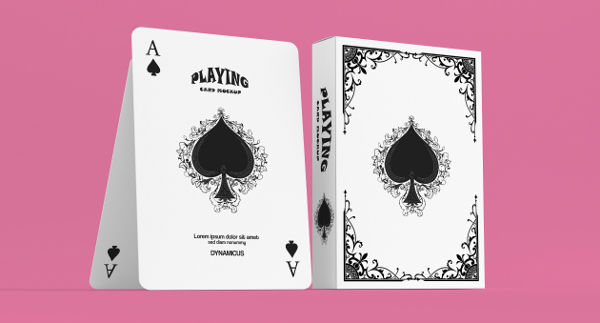 Print Ready Playing Card Photoshop Mockup