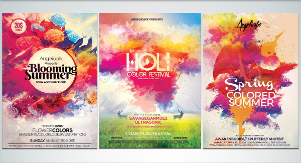 Rainbow Colorful Flyers And Posters Bundle
