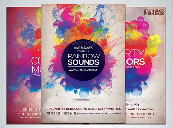 Rainbow Colorful Flyers Bundle