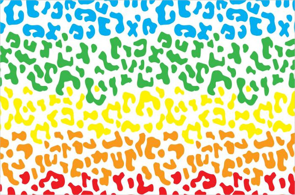 Rainbow Leopard Pattern