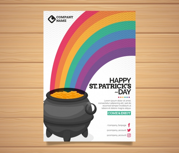 Rainbow Patrick's Day Flyer