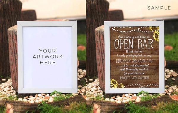 Rustic White Frame Mockups