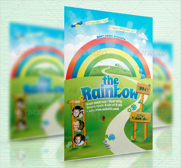 Simple Rainbow Flyer Template