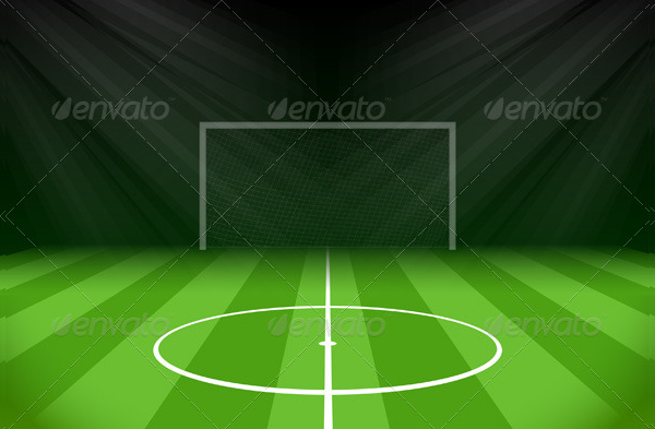 Soccer Background With Gridion