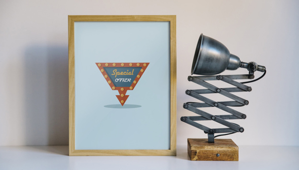 Special Offer Frame Mockup Free PSD