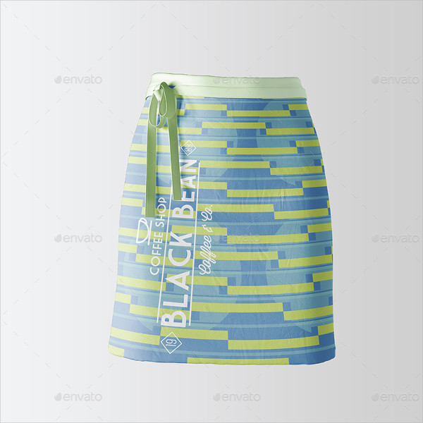 Unique Half Waist Apron Mockup