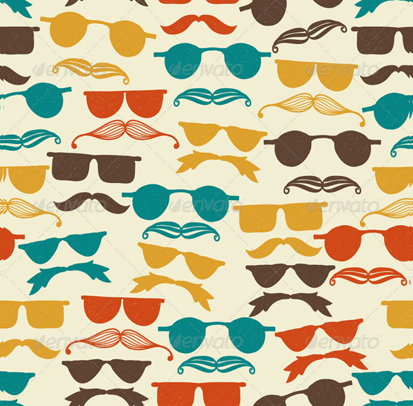 Vector Seamless Hipster Pattern