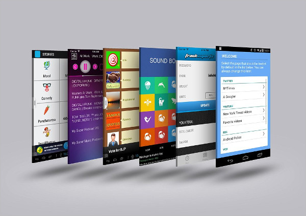 Mobile App Design Mockup