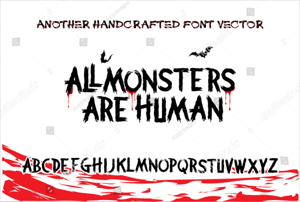 Handcrafted Horror Fonts