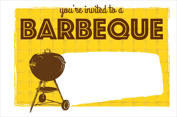 Barbeque Grill Invitations Template