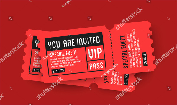 Best Ticket Design Template