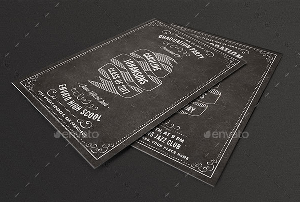 Birthday Graduation Invitation Template