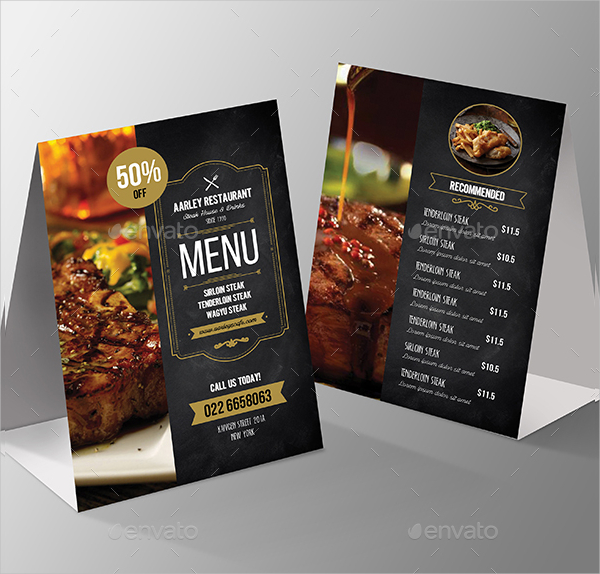 Chalkboard Cocktail Menu Flyer Template