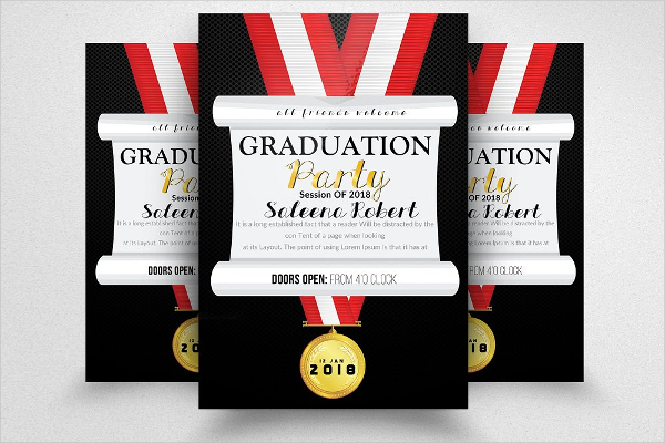 Chalkboard Graduation Invitation Design