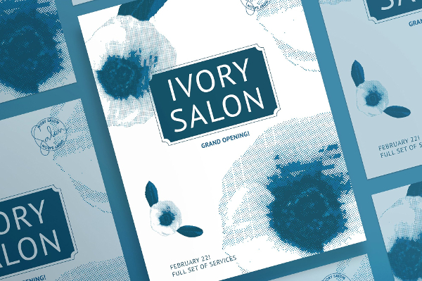 Clean Ivory Salon Posters