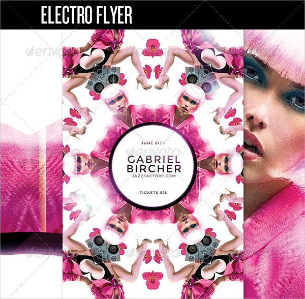 Electro Cool Minimal Flyers Template
