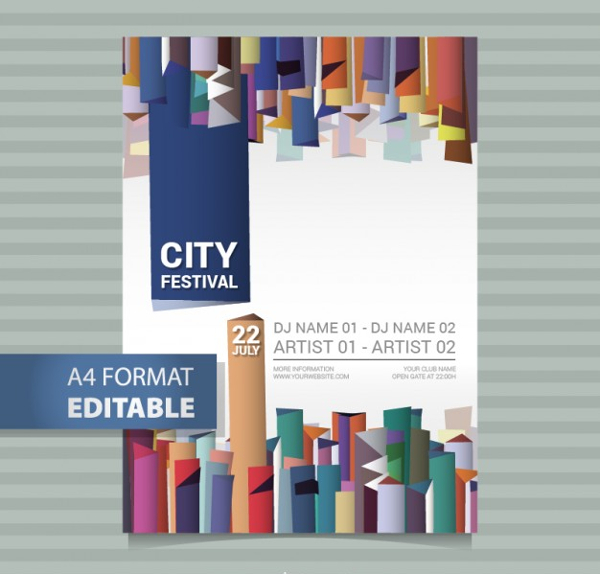 Editable Festival Flyer Template