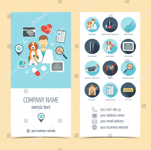 Flat Design For Pet Care Flyers