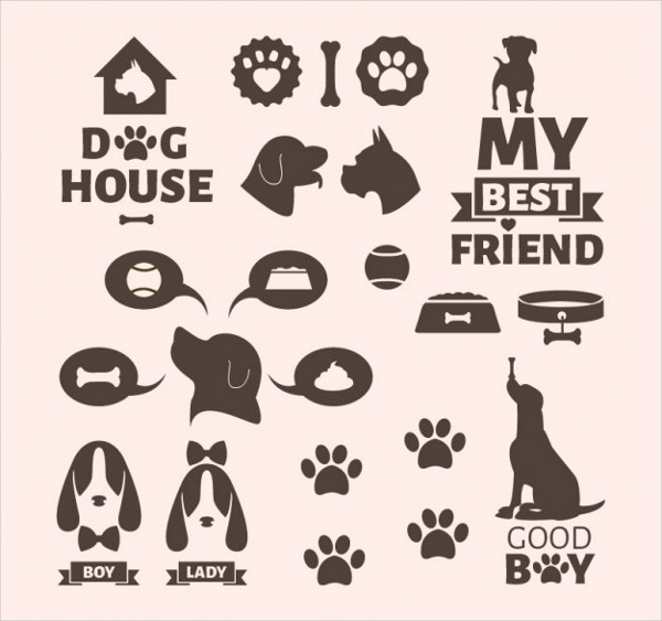 Free Download Dog Icon Template