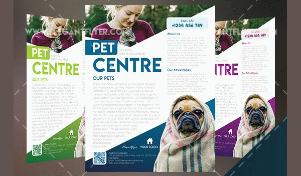 Free Pet Center Flyer Template