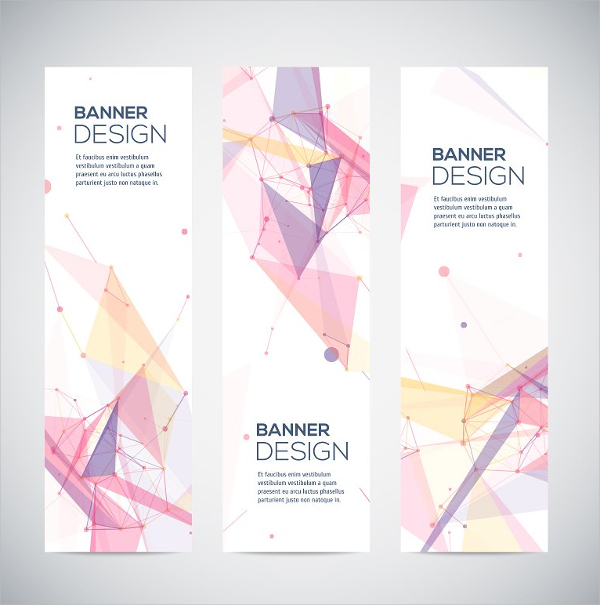 Geometric Vertical Banners Set