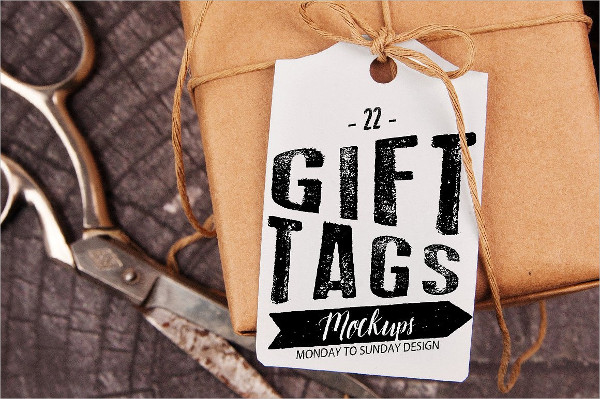 Gift Tag Mockups Template