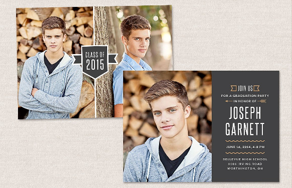 Graduation Photoshop Invitation Template