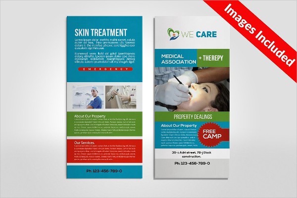 Medical Rack Cards Designs Template