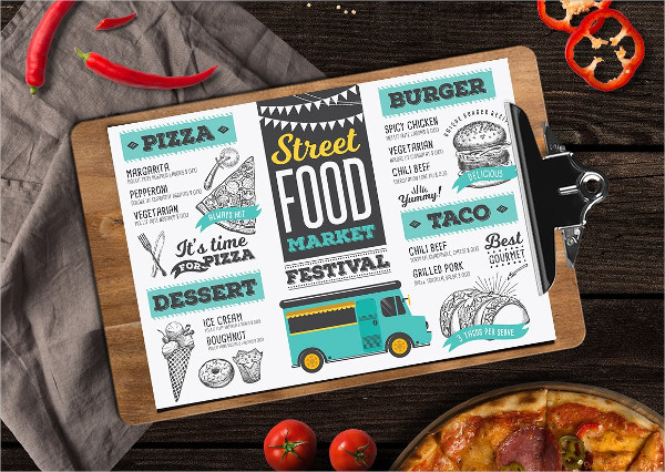 Mexican Food Truck Menu Templates