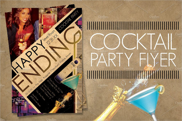 Midnight Cocktail Flyer Design Template