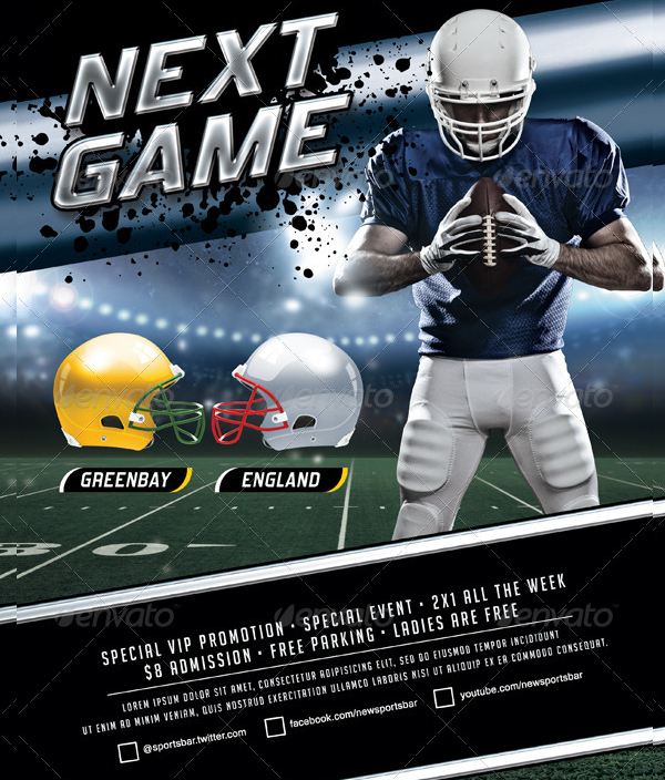 Modern Football Tournament Poster Template