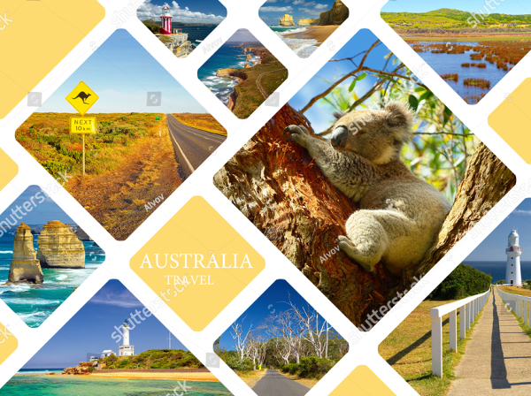 Ocean Wall Photo Collage Templates