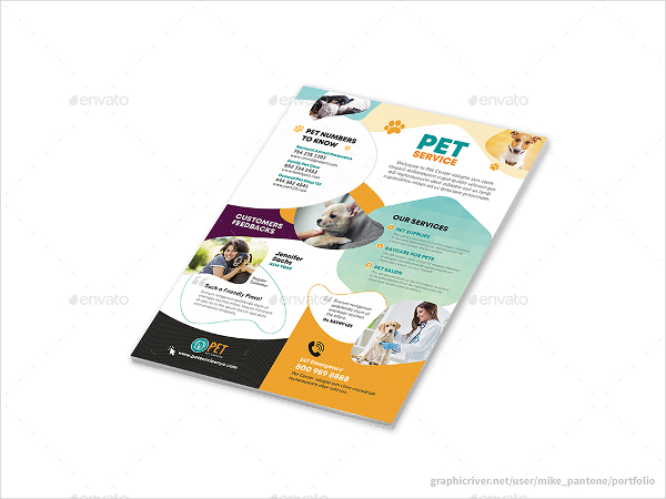 Perfect Pet Care Flyers Template