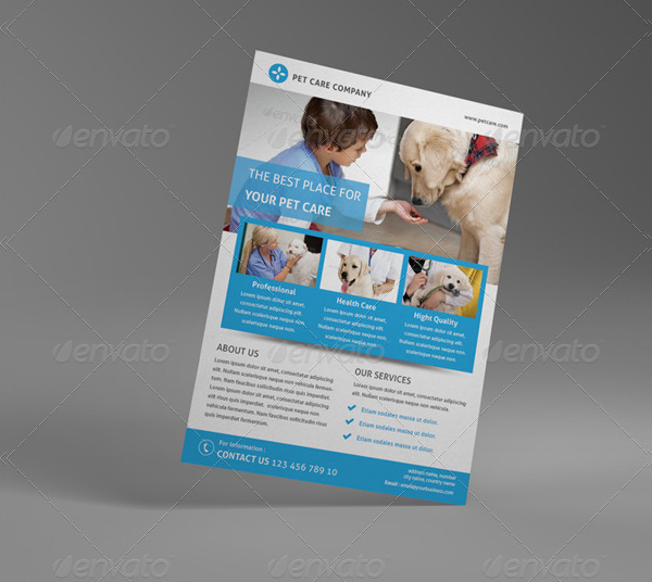 Pet Care Business Flyer Template