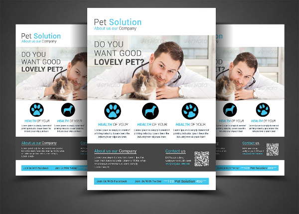 Pet Solution Flyer Template