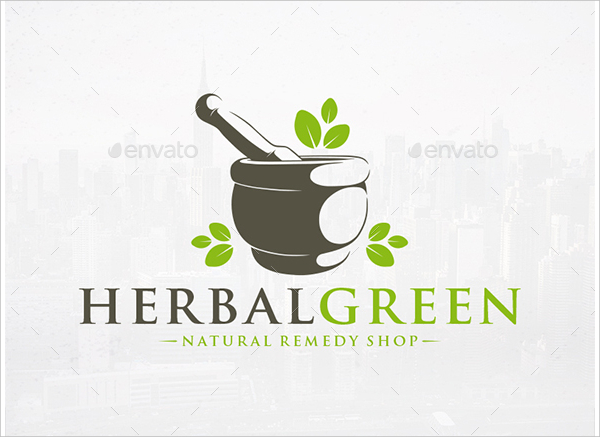 Pharmacy Mortar Logo Template