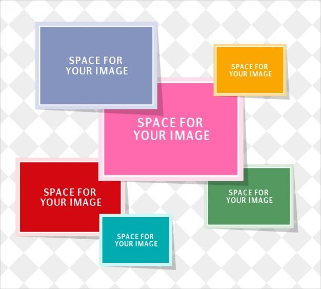Photo Collage Free Vector Template