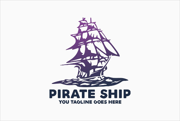 Pirate Shipping Logo Template