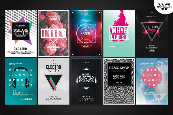 Premium Quality Electro Flyer Bundles Template