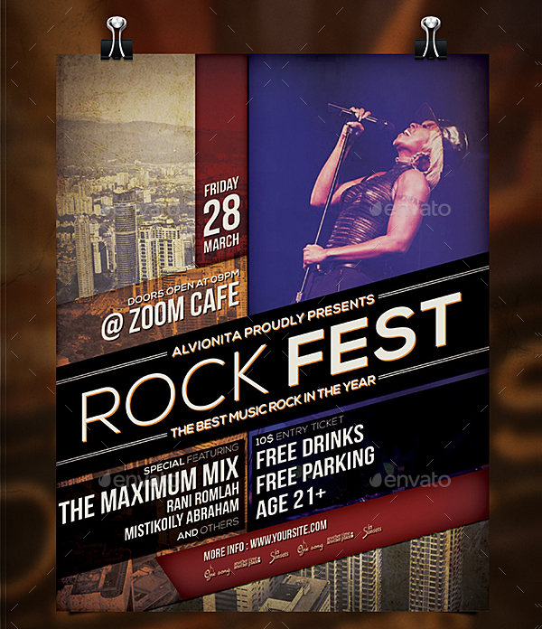 Rock Fest Flyer Template