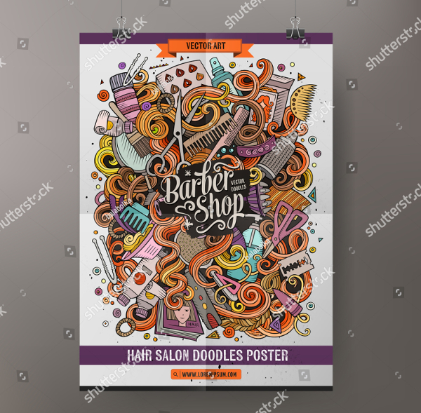 Salon Carton Poster Template