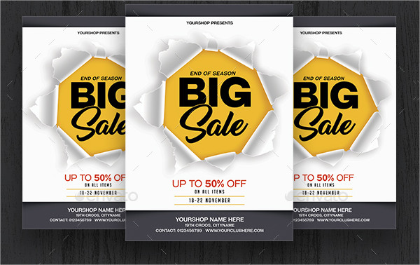 Season Big Sale Flyers Template