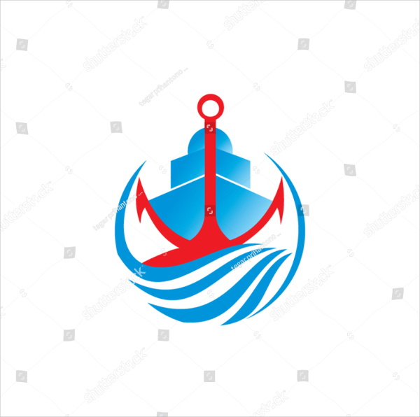 Ship Vacation Logo Template