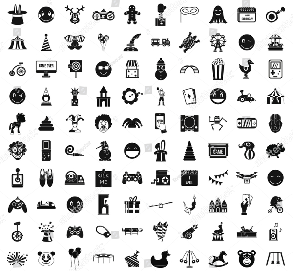 Simple Funny Style Icons